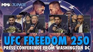 UFC Freedom 250: Pre-fight press conference from The Ellipse in Washington DC | Fri. 8:15 pm ET
