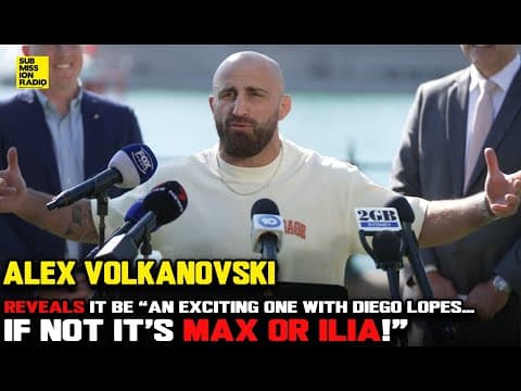 Alex Volkanovski Says It's Diego Lopes for the INTERIM BELT or Max Holloway/Ilia Topuria at UFC 312