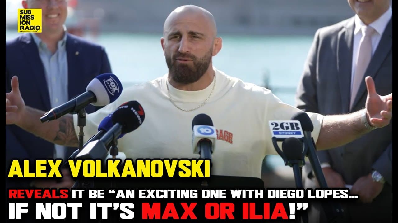 Alex Volkanovski Says It's Diego Lopes for the INTERIM BELT or Max Holloway/Ilia Topuria at UFC 312