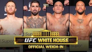 UFC White House Weigh-Ins: Alex Pereira Weighs More Than Ciryl Gane, Diego Lopes Weighs In Twice