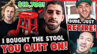 WTF!? Paddy Pimblett PURCHASED Ilia Topuria's STOOL! Dustin Poireir tells Chandler to RETIRE!