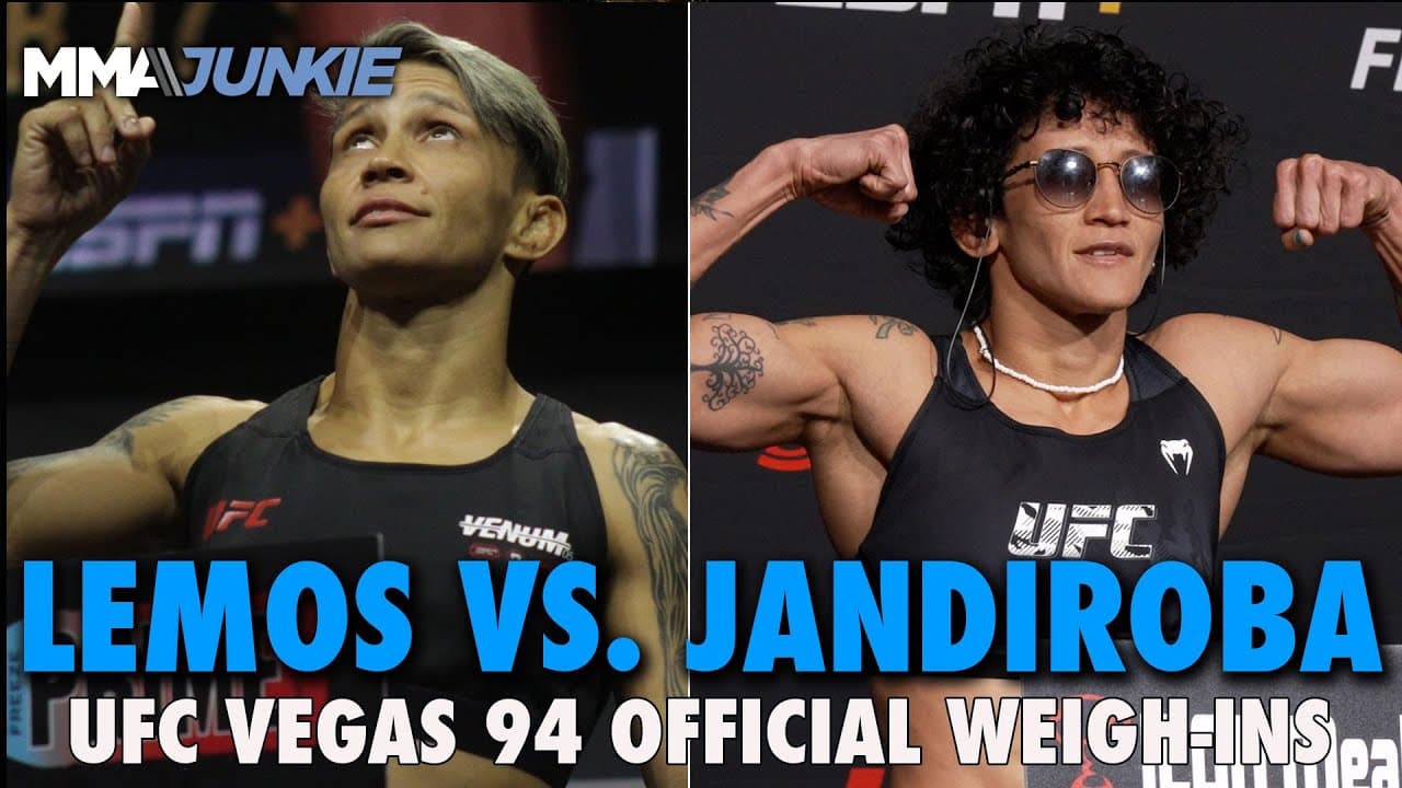 UFC on ESPN 60: Lemos vs. Jandiroba Official Weigh-In Live Stream | Fri. 12 pm ET #ufcvegas94