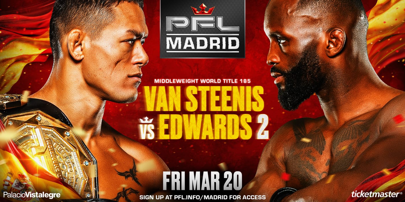 PFL Madrid Results: Van Steenis vs Edwards Live Updates & Highlights